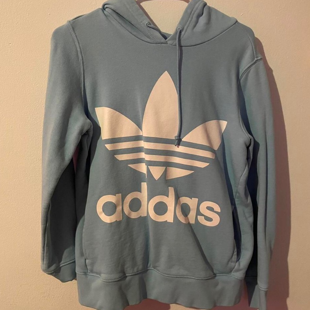 baby blue adidas hoodie